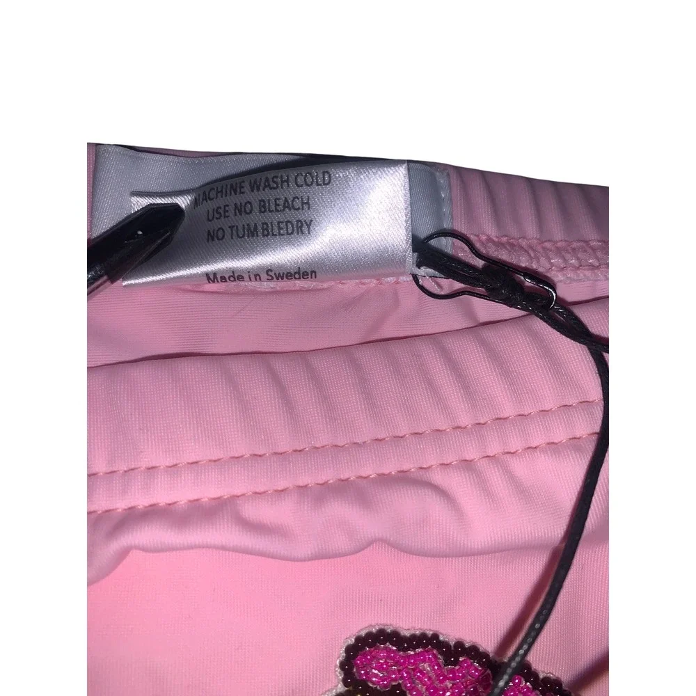 Lazoschmidl Adrian Cake Speedos Pink Embroidered Swim Briefs Small